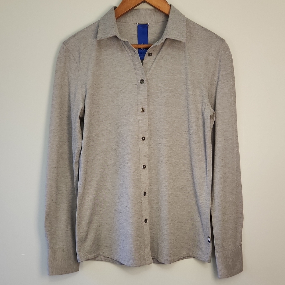 Kit and Ace Gray Button Down Shirt - XS